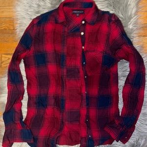Red/Black long sleeve flannel